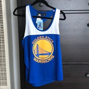 NWT GSW WARRIORS Ladies ADIDAS Tank Size Large